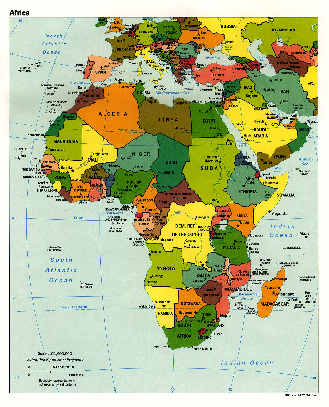 Map Of Africa And Europe 85