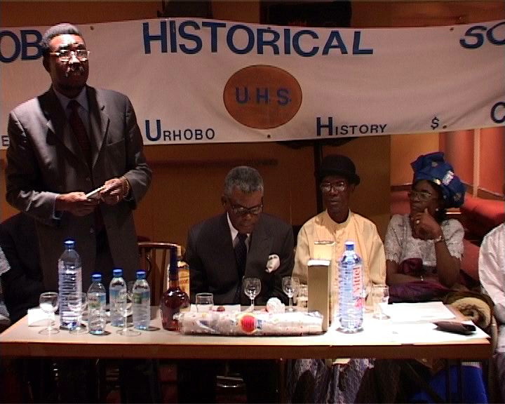 Chief Johnson Barovbe, From Lagos, Nigeria, Accepts Gifts Ob Behalf of participants From Afar
