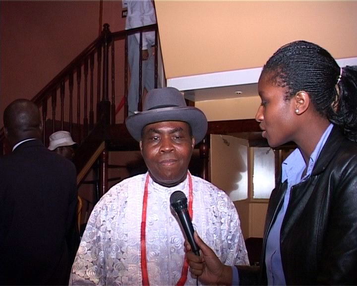 Professor Pater Ekeh, UHS Chair, at Interview BY Nigerian Television Authority