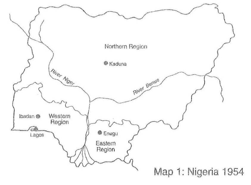 Nigeria Map 1 (1954)